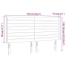 Led-Voodipeats, Tumeroheline, 163X16X118/128 cm Samet