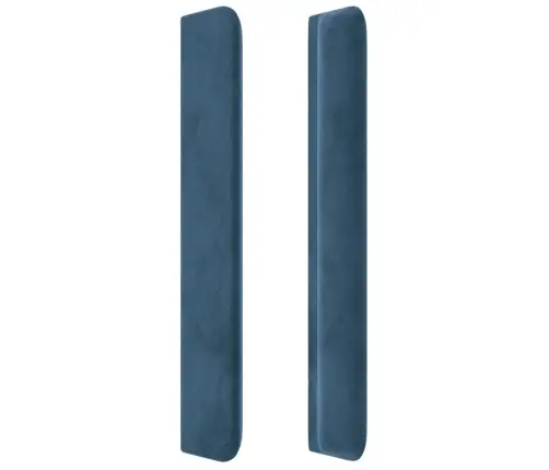 Galvūgalis Su Led, Tamsiai Mėlynas, 203X16X118/128cm Aksomas Galvūgalis Su Led, Tamsiai Mėlynas, 203X16X118/128cm Aksomas