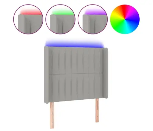 Led-Voodipeats, Helehall, 83X16X118/128 cm Kangas