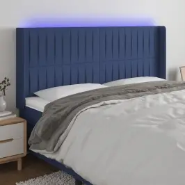Led-Voodipeats, Sinine, 183X16X118/128 cm Kangas