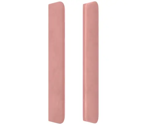 Led-Voodipeats, Roosa, 83X16X118/128 cm Samet