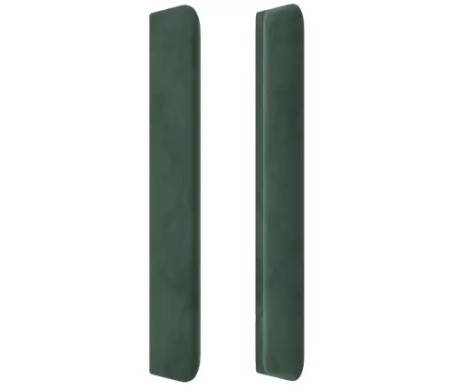 Gultas Galvgalis Ar Led, 93X16X118/128 Cm, Tumši Zaļš Samts Vidaxl