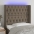 Gultas Galvgalis Ar Led, 93X16X118/128 Cm, Pelēkbrūns Audums Vidaxl