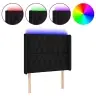 Led-Voodipeats, Must, 103X16X118/128 cm Kangas