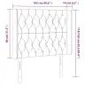 Gultas Galvgalis Ar Led, 103X16X118/128 Cm, Pelēkbrūns Audums Vidaxl