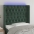 Gultas Galvgalis Ar Led, 93X16X118/128 Cm, Tumši Zaļš Samts  Vidaxl