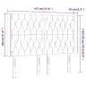 Gultas Galvgalis Ar Led, 147X16X118/128 Cm, Tumši Zaļš Samts Vidaxl