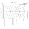 Gultas Galvgalis Ar Led, 147X16X118/128 Cm, Tumši Zaļš Samts Vidaxl