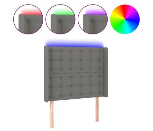 Led-Voodipeats, Tumehall, 83X16X118/128 cm Kangas