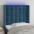Gultas Galvgalis Ar Led, 93X16X118/128 Cm, Tumši Zils Samts Vidaxl