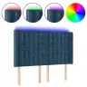 Galvūgalis Su Led, Tamsiai Mėlynas, 147X16X118/128cm Aksomas Galvūgalis Su Led, Tamsiai Mėlynas, 147X16X118/128cm Aksomas