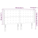Gultas Galvgalis Ar Led, 163X16X118/128 Cm, Tumši Zaļš Samts Vidaxl