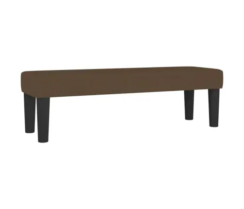 Atsperu Gulta Ar Matraci, Tumši Brūna, 140X200 Cm, Audums Vidaxl