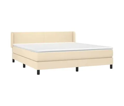 Kontinentaalvoodi Madratsiga, Kreemjas, 180X200 cm Kangas