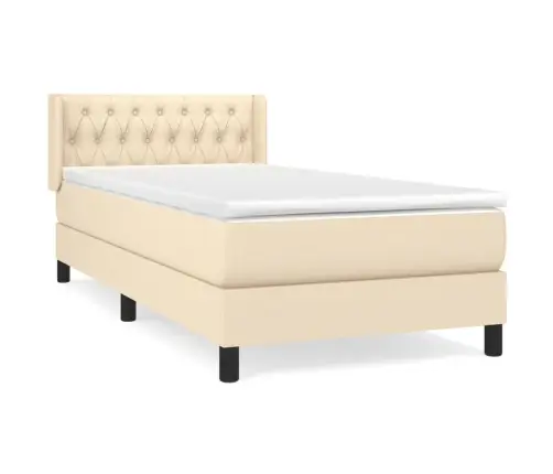 Kontinentaalvoodi Madratsiga, Kreemjas, 100X200 cm Kangas