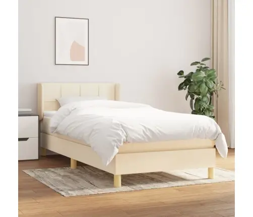 Kontinentaalvoodi Madratsiga, Kreemjas, 100X200 cm Kangas