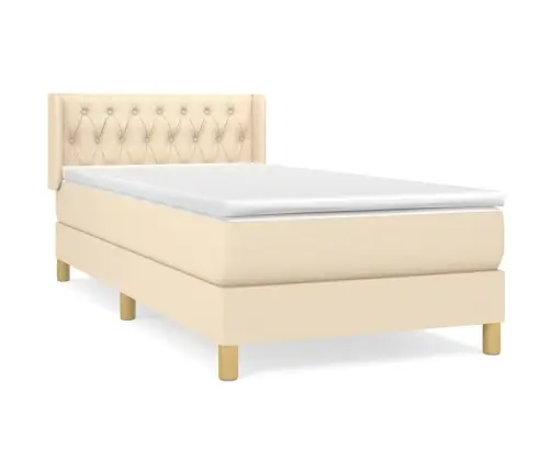 Kontinentaalvoodi Madratsiga, Kreemjas, 100X200 cm Kangas