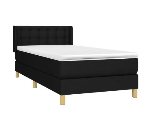 Kontinentaalvoodi Madratsiga, Must, 80X200 cm Kangas