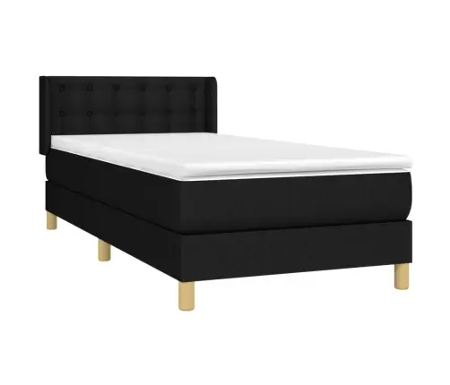 Kontinentaalvoodi Madratsiga, Must, 90X190 cm Kangas