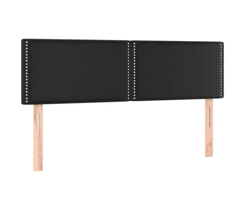 Kontinentaalvoodi Madratsiga, Must, 140X200 cm Kunstnahk