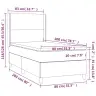 Atsperu Gultas Rāmis Ar Matraci, Pelēkbrūns, 80X200 Cm, Audums Vidaxl Atsperu Gultas Rāmis Ar Matraci, Pelēkbrūns, 80X200 Cm, Audums Vidaxl