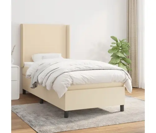 Kontinentaalvoodi Madratsiga, Kreemjas, 100X200 cm Kangas