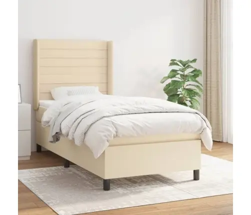 Kontinentaalvoodi Madratsiga, Kreemjas, 80X200 cm Kangas