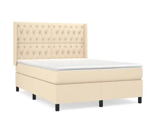 Kontinentaalvoodi Madratsiga, Kreemjas, 140X200 cm Kangas