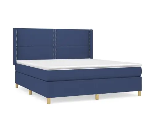 Kontinentaalvoodi Madratsiga, Sinine, 180X200 cm Kangas