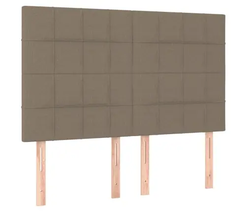 Atsperu Gulta Ar Matraci, Pelēkbrūns Audums, 140X190 Cm Vidaxl Atsperu Gulta Ar Matraci, Pelēkbrūns Audums, 140X190 Cm Vidaxl