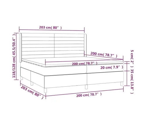 Atsperu Gultas Rāmis Ar Matraci, Krēmkrāsas Audums, 200X200 Cm Vidaxl Atsperu Gultas Rāmis Ar Matraci, Krēmkrāsas Audums, 200X200 Cm Vidaxl