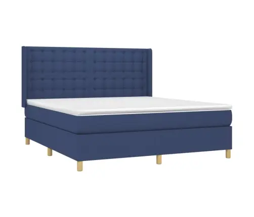 Kontinentaalvoodi Madratsiga, Sinine, 180X200 cm Kangas