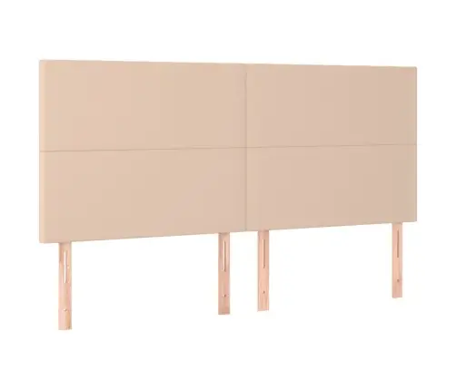 Atsperu Gulta Ar Matraci, Kapučīno, 200X200 Cm, Mākslīgā Āda Vidaxl