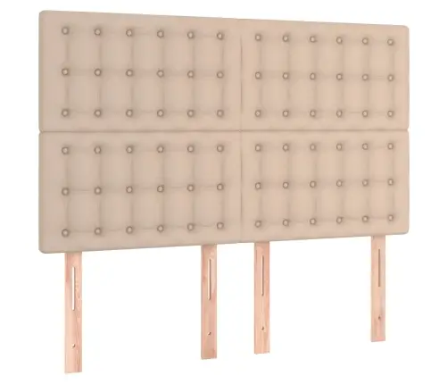 Kontinentaalvoodi Madratsiga, Cappuccino, 140X190 cm Kunstnahk