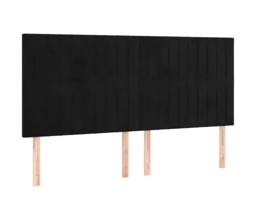 Atsperu Gulta Ar Matraci, Melna Samts, 200X200 Cm Vidaxl Atsperu Gulta Ar Matraci, Melna Samts, 200X200 Cm Vidaxl