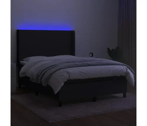 Kontinentaalvoodi Madrats Ja Led, Must, 140X190 cm Kangas