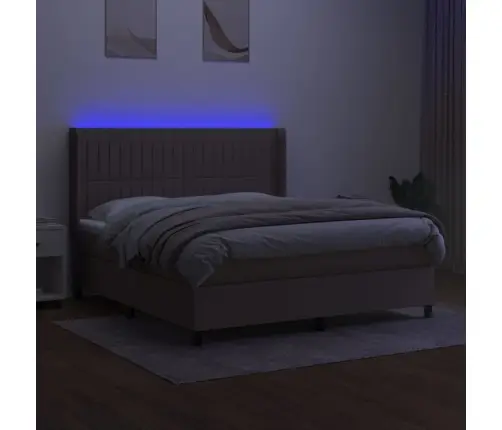 Kontinentaalvoodi Madrats Ja Led, Pruunikas, 160X200 cm Kangas