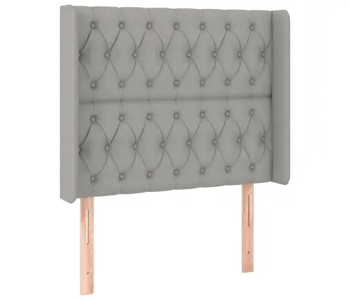 Lova Su Spyruoklėmis/Čiužiniu/Led, Pilka, 100X200 cm Audinys