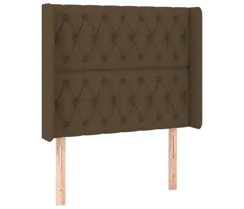 Lova Su Spyruoklėmis/Čiužiniu/Led, Ruda, 100X200 cm Audinys