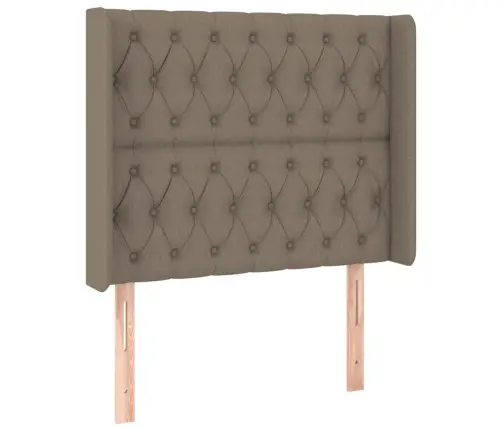 Lova Su Spyruoklėmis/Čiužiniu/Led, Taupe, 100X200 cm Audinys