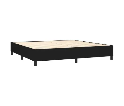 Kontinentaalvoodi Madrats Ja Led, Must, 200X200 cm Kangas