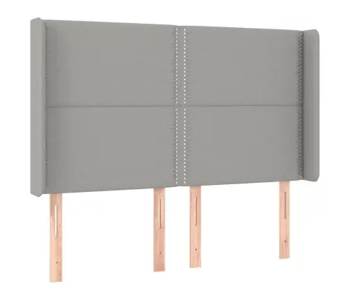 Lova Su Spyruoklėmis/Čiužiniu/Led, Pilka, 140X190 cm Audinys