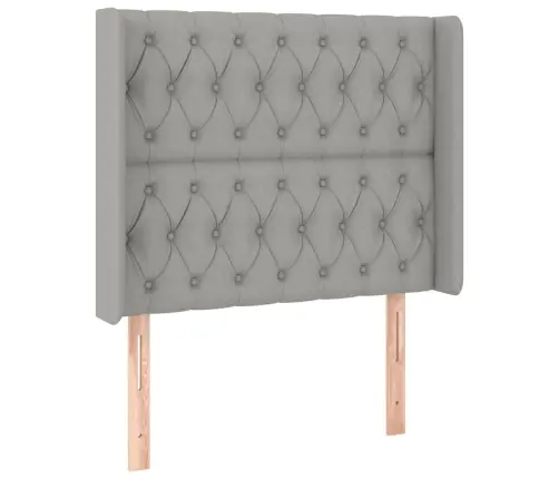 Lova Su Spyruoklėmis/Čiužiniu/Led, Pilka, 90X190 cm Audinys