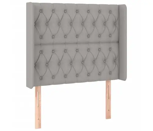 Lova Su Spyruoklėmis/Čiužiniu/Led, Pilka, 100X200 cm Audinys