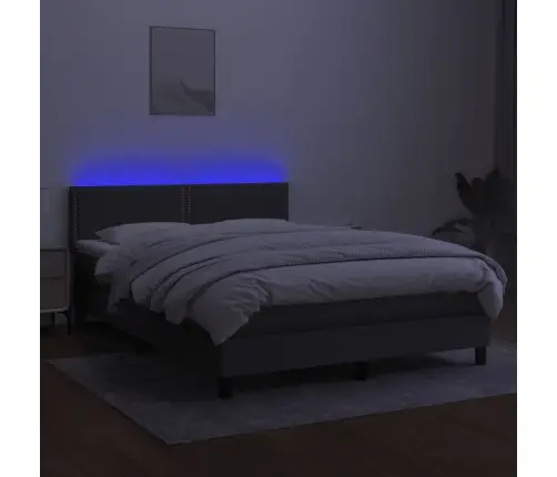 Kontinentaalvoodi Madrats Ja Led, Tumehall, 140X200 cm Kangas