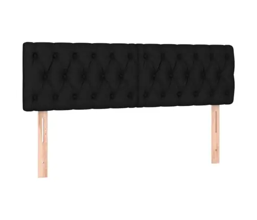Atsperu Gulta Ar Matraci, Led, Melns Audums, 160X200 Cm Vidaxl Atsperu Gulta Ar Matraci, Led, Melns Audums, 160X200 Cm Vidaxl