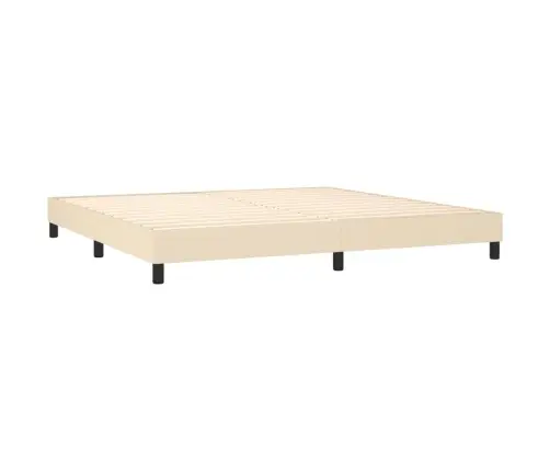 Kontinentaalvoodi Madrats Ja Led, Kreemjas, 200X200 cm Kangas