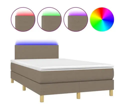 Kontinentaalvoodi Madrats Ja Led, Pruunikas, 120X200 cm Kangas