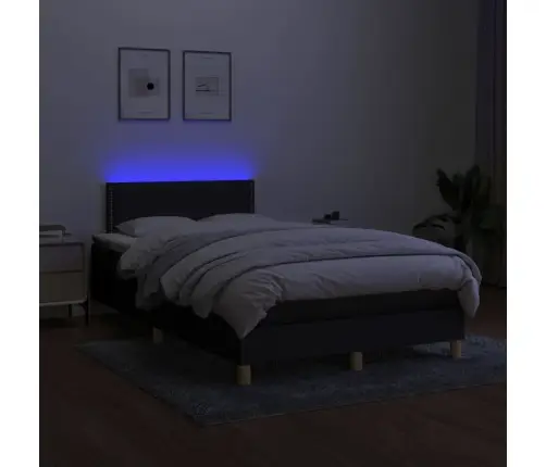 Kontinentaalvoodi Madrats Ja Led, Must, 120X200 cm Kangas