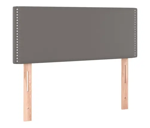 Lova Su Spyruoklėmis/Čiužiniu/Led, Pilka 100X200Cm Dirbtinė Oda Lova Su Spyruoklėmis/Čiužiniu/Led, Pilka 100X200Cm Dirbtinė Oda